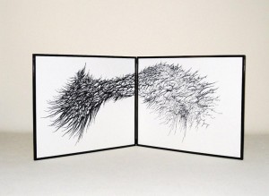 風炉先屏風「catalyst#12」名和晃平×大窪恒夫(表具)2009年